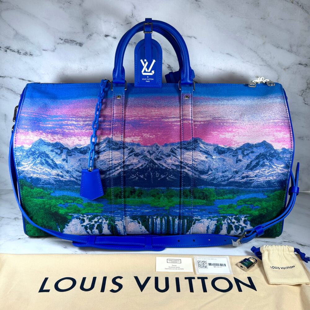Louis Vuitton Landscape Keepall 50 Bag Bandouliere Virgil Multicolor Jacquard LV